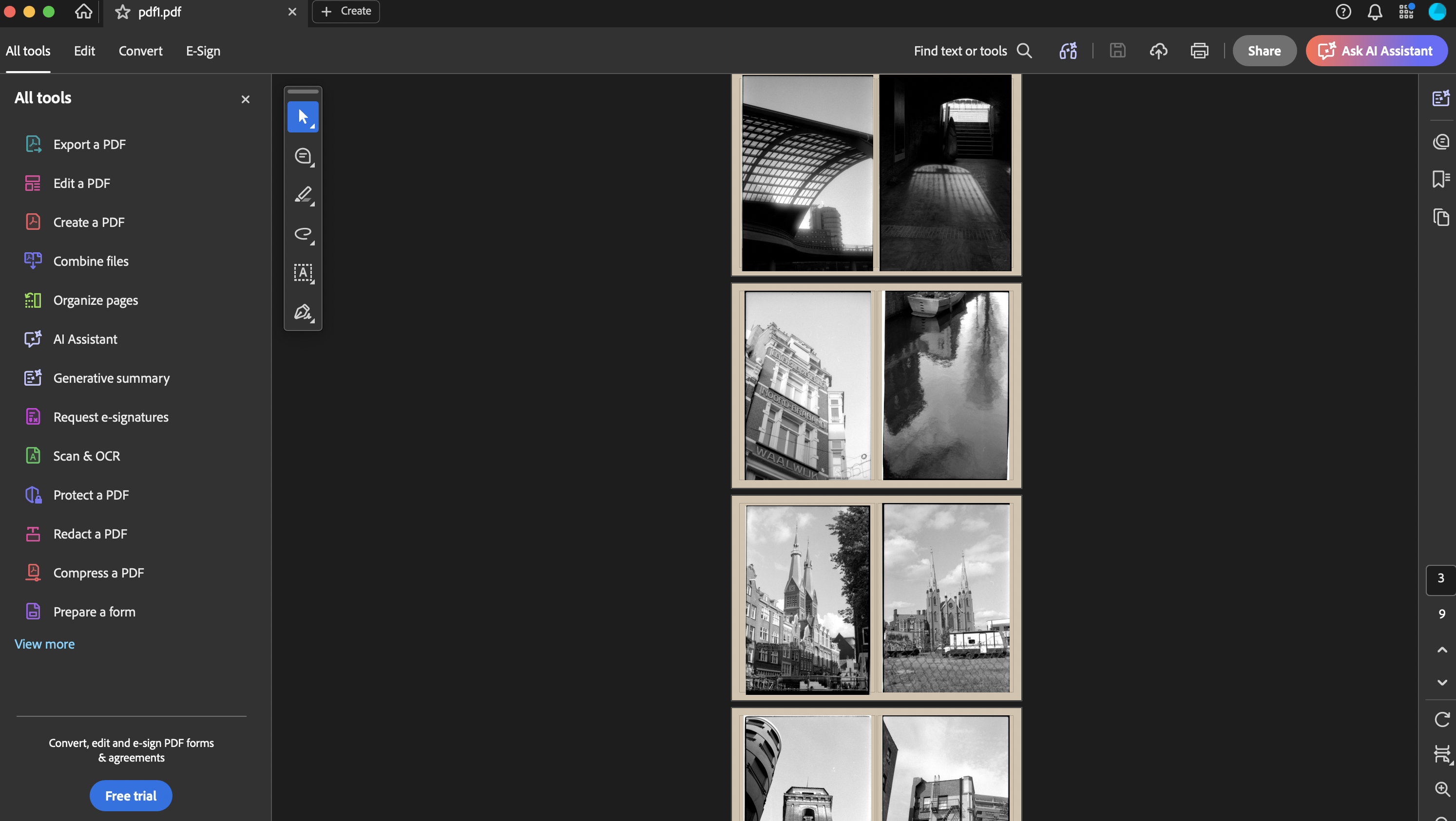 PDF export